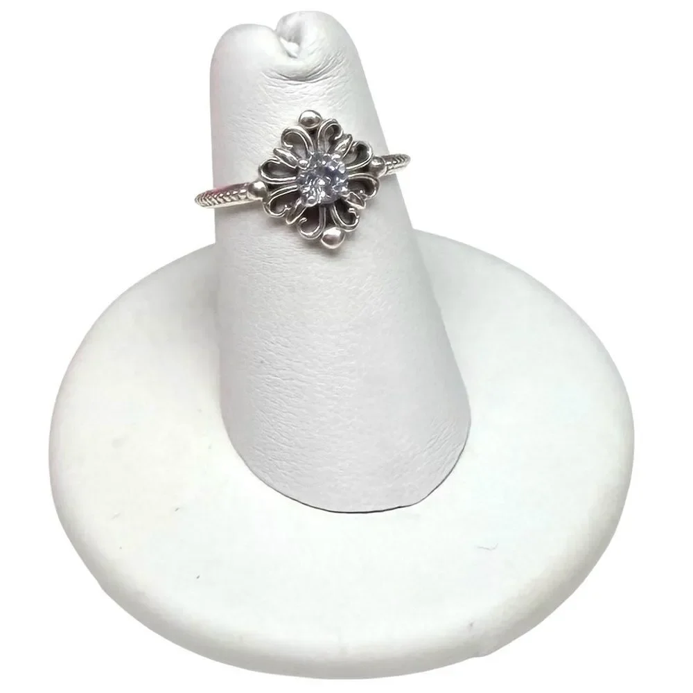 Blue Topaz Ring Size 5 925 Solid 925 Sterling Silver